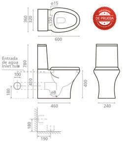 INODORO AMPUERO-IBIZA BLANCO
